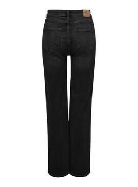 Jean Only Luna Wide Noir pour femme