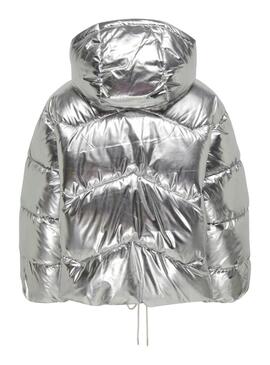 Veste Only Matelassée Pearl Argent pour femme