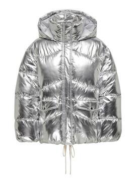 Veste Only Matelassée Pearl Argent pour femme