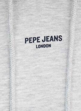 Sweatshirt Pepe Jeans Fergie gris pour femme