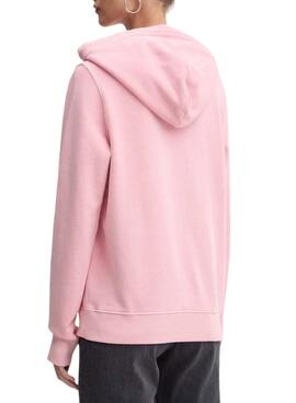 Sweatshirt Tommy Jeans Reg Flag rose pour femme