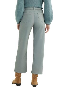 Pantalon Vila Viemma vert pour femme