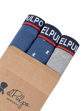 Pack de 3 Boxers El Pulpo Multicolore pour Homme