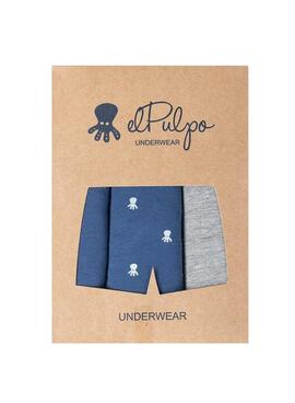 Pack de 3 Boxers El Pulpo Multicolore pour Homme