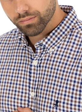 Chemise El Pulpo Imprimé Carreaux Vichy Bicolore pour Homme