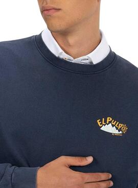 Sweatshirt El Pulpo Imprimé Nature Marine pour Homme