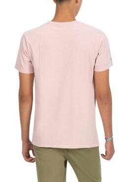 T-shirt El Pulpo Imprimé Rame Rose pour Homme