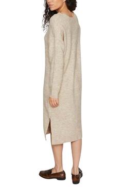 Robe Vila Vima Tricot Beige pour Femme