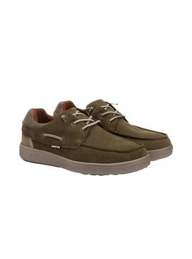 Baskets Nautiques Walk In Pitas Omi Vert pour Homme