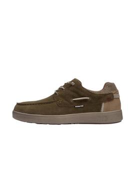 Baskets Nautiques Walk In Pitas Omi Vert pour Homme