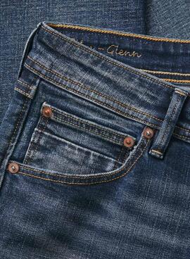 Jean Jack and Jones Mike Cole Bleu pour Homme