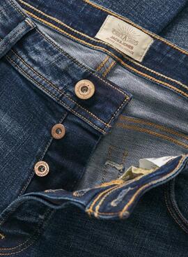 Jean Jack and Jones Mike Cole Bleu pour Homme