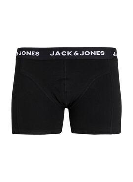 Pack de 3 Boxers Jack and Jones Noir Logo pour Homme