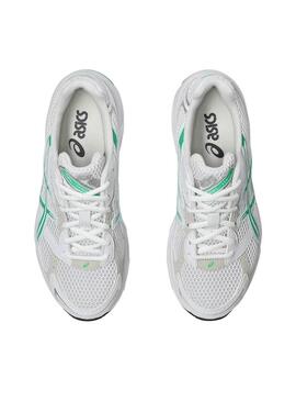 Baskets Asics GEL 1130 Blanc et Vert pour Femme