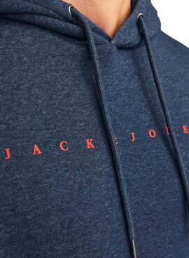 Sweat-shirt Jack and Jones Blocked Marine pour Homme