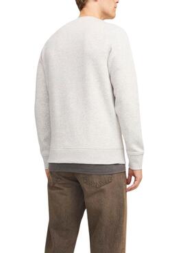 Sweat-shirt Jack and Jones Skull Beige pour Homme