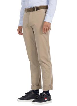 Pantalon Chino El Pulpo Beige pour Homme