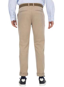 Pantalon Chino El Pulpo Beige pour Homme