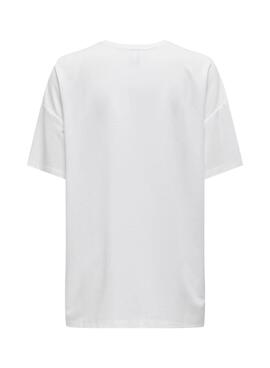 T-shirt Only Melina Blanc pour Femme