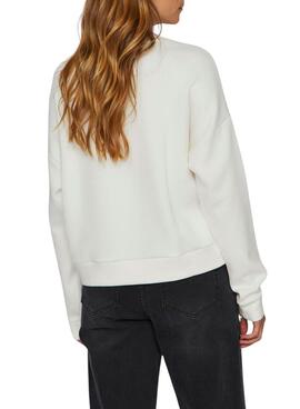 Sweat Vila Vireflect Beige pour femme