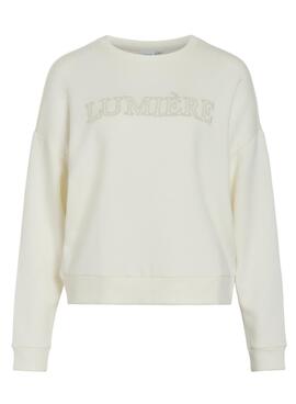 Sweat Vila Vireflect Beige pour femme