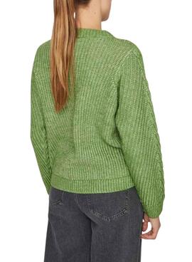 Pull Vila Vierin Vert pour femme