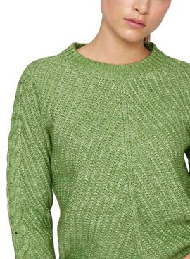 Pull Vila Vierin Vert pour femme