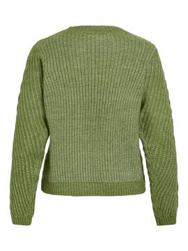 Pull Vila Vierin Vert pour femme