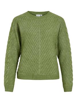 Pull Vila Vierin Vert pour femme