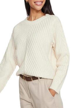 Pull Vila Vierin Beige pour femme