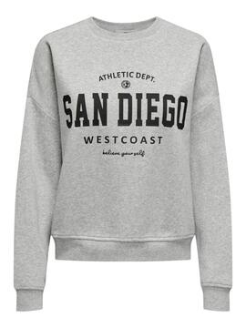 Sweat Only Gris San Diego pour femme