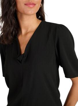 Blouse Naf Naf Nœud Noir pour femme