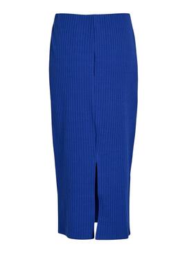 Jupe Vila Vimara Midi Bleu pour femme