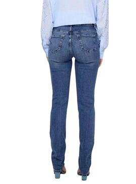 Jean Only Sui Slim Bleu pour femme