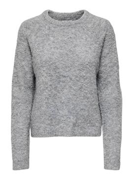 Pull Only Cirola Gris pour femme