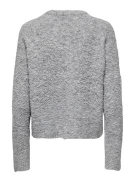 Pull Only Cirola Gris pour femme