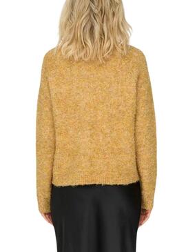 Pull Only Cirola Jaune pour femme