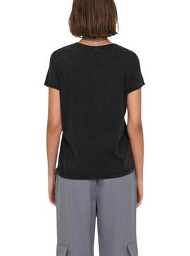 T-shirt Only Lucy Cosmique Noir pour femme