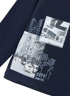 T-shirt Mayoral City Awaits Marine pour garçon