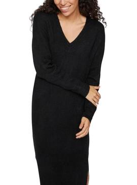 Robe Vila Vima Tricot Noir pour femme