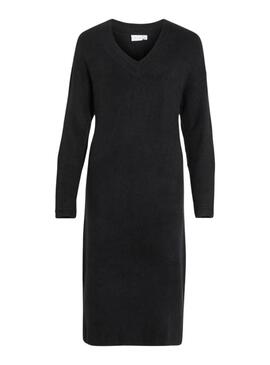 Robe Vila Vima Tricot Noir pour femme