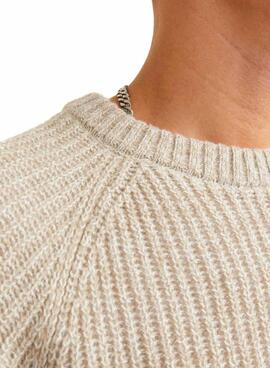 Pull Jack and Jones Jones Beige pour homme