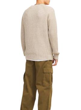 Pull Jack and Jones Jones Beige pour homme