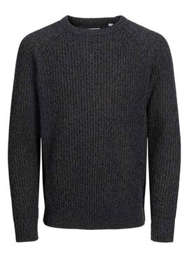 Pull Jack and Jones Jones Gris pour homme