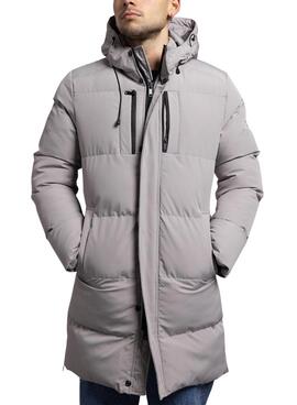 Parka Klout Andorra matelassée grise pour homme