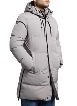 Parka Klout Andorra matelassée grise pour homme