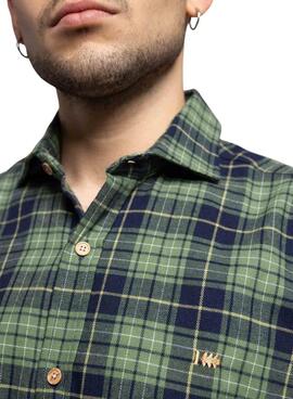 Chemise Klout Tartan verte pour homme