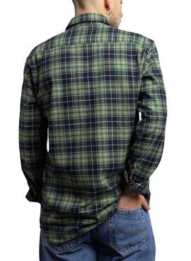 Chemise Klout Tartan verte pour homme