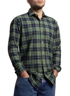 Chemise Klout Tartan verte pour homme