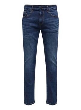 Jean Only and Sons Loom Slim bleu pour homme